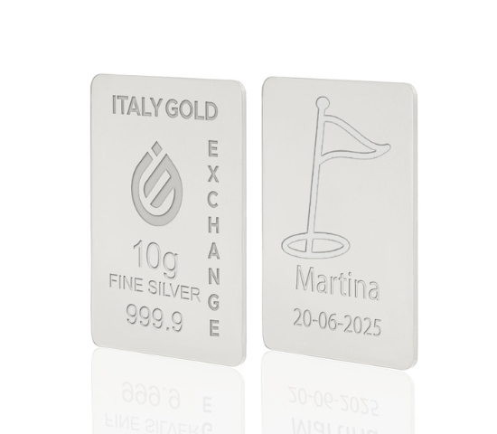 Lingou de Argint Pur sport golf 10 g. IGE GOLD